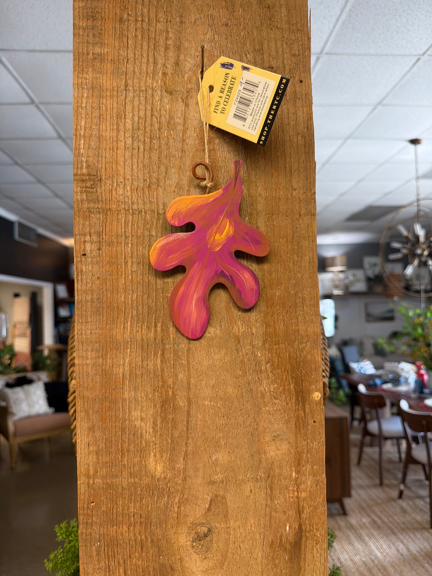 The Round Top Collection Metal Fall Leaf Ornament