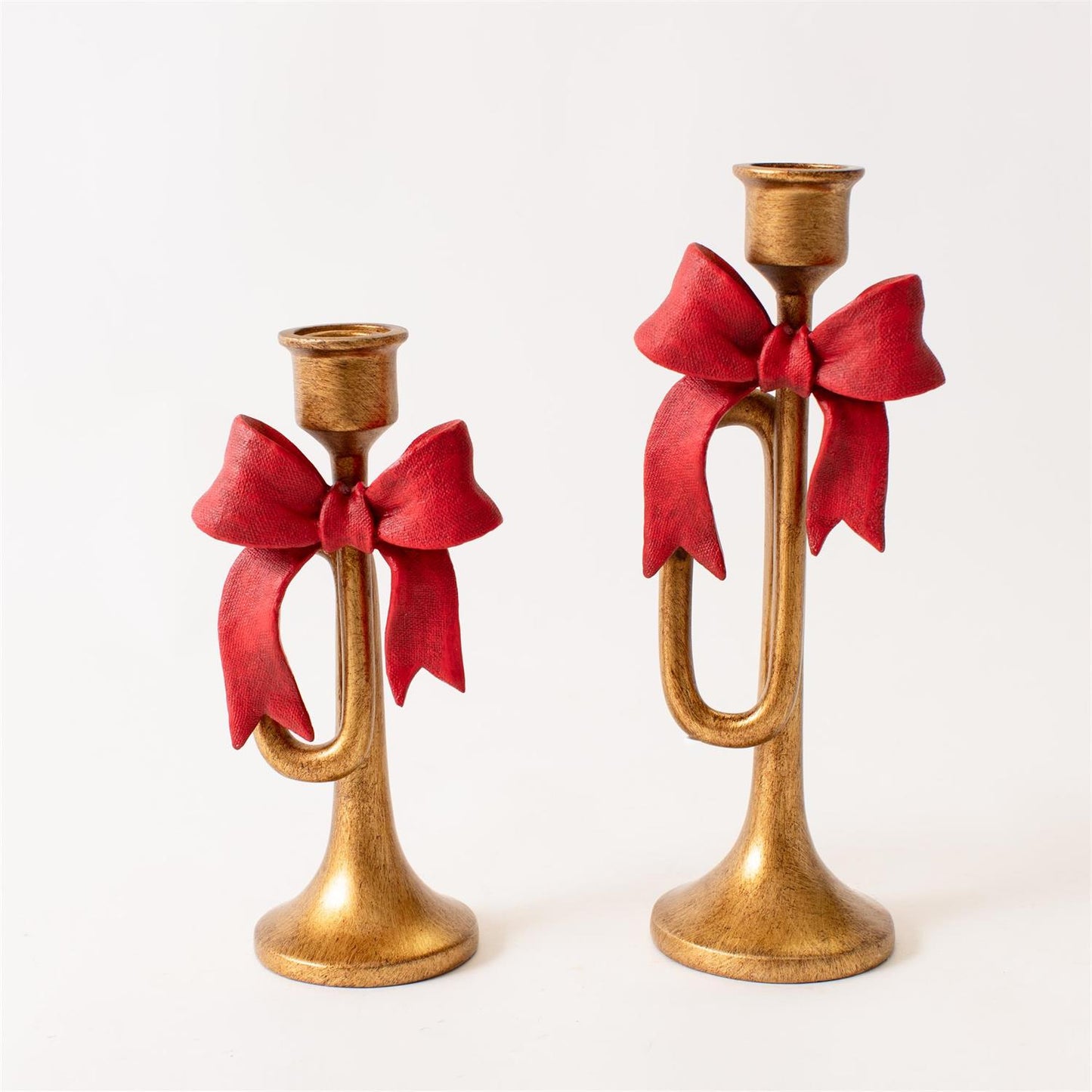 Candle Holder Holiday Bugle