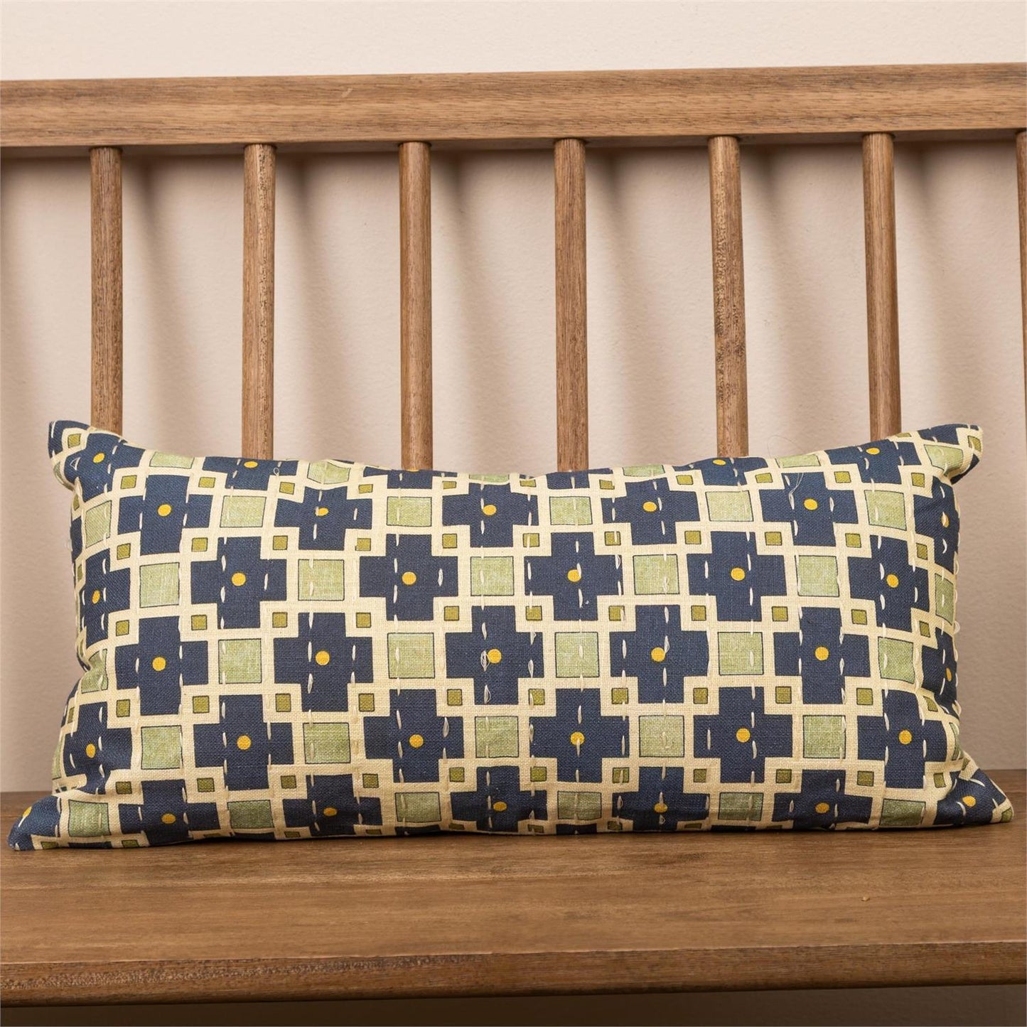 Reversible Lumbar Pillow Terracotta Floral