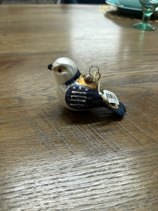 Blue Bird Christmas Ornament