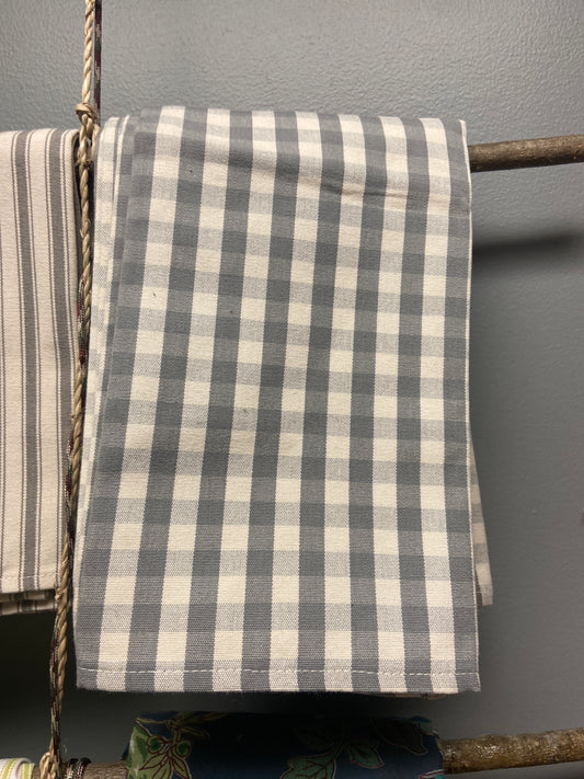 6 EXW90734 Taupe Gingham Napkin