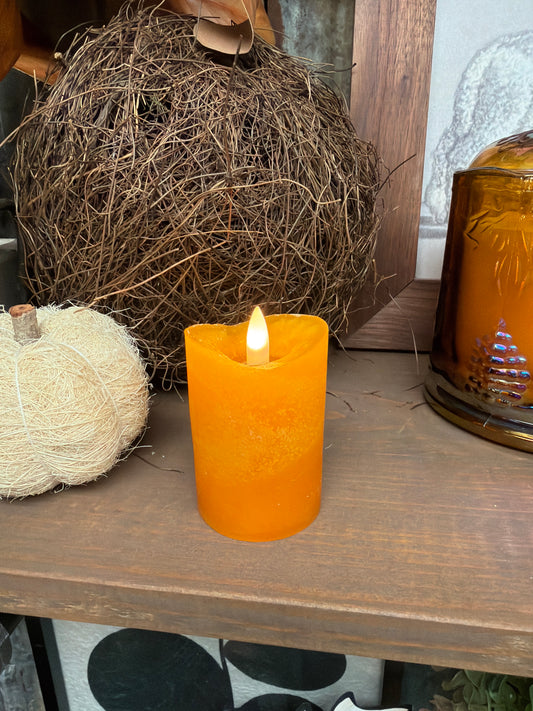 Mustard LED Candle