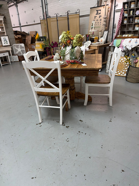 Antique Table With Four Chairs