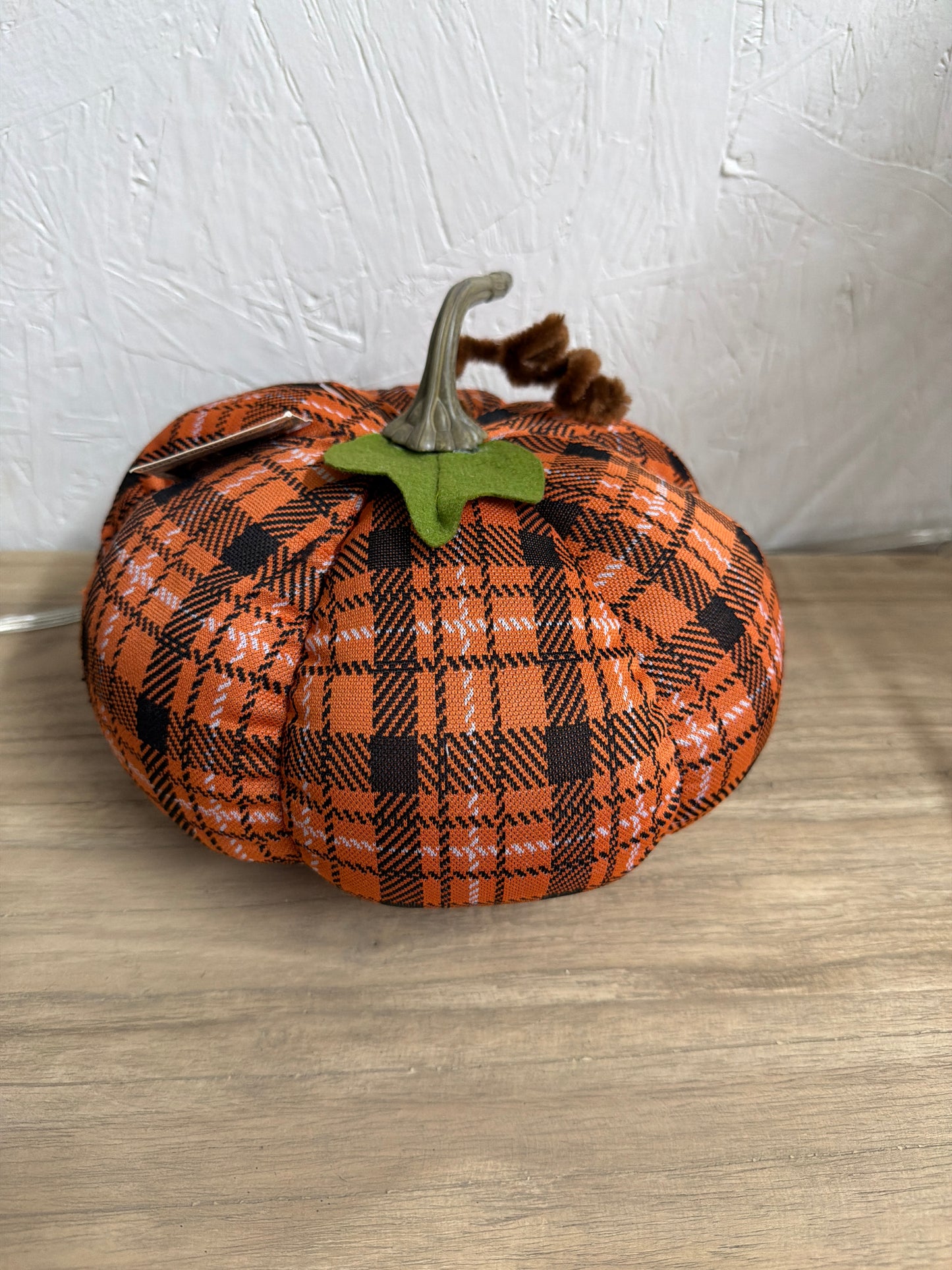 Orange Plaid Cloth pumpkin