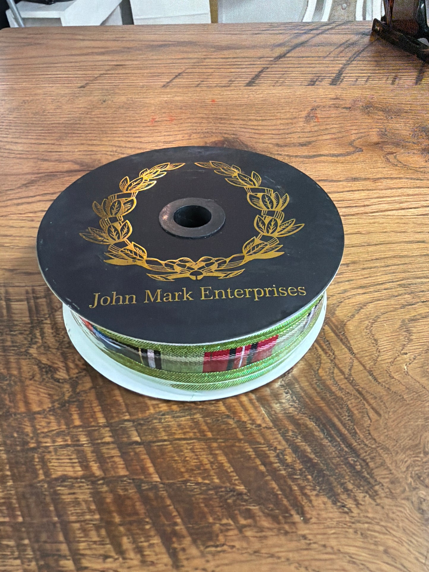 John Mark Ribbon Stripe Metallic Dupion Ribbon