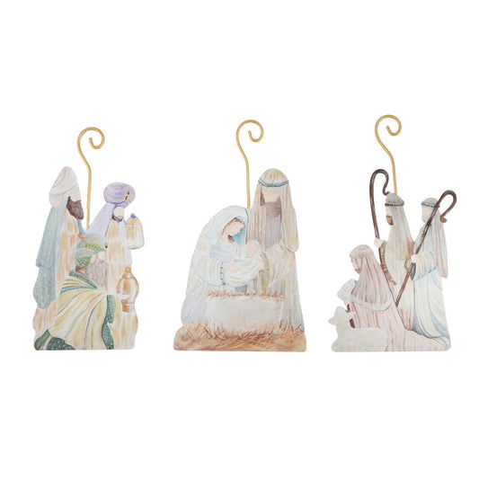 Nativity Metal Ornament
