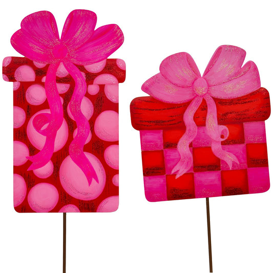 Pink Metal Gift Box-Medium