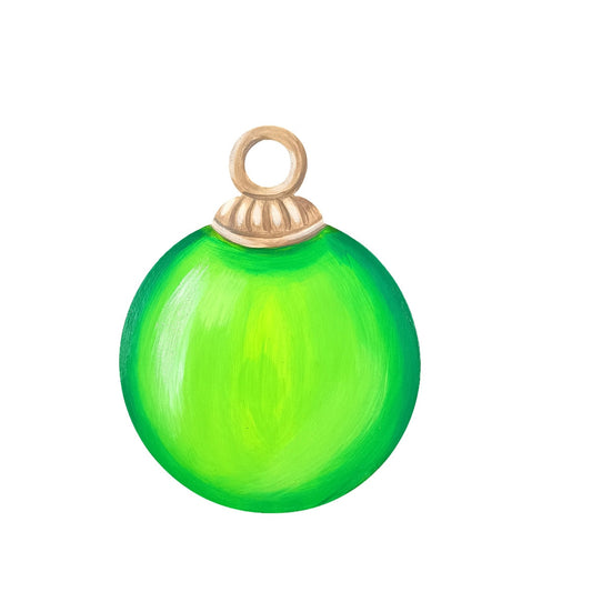 Lime Green Ornament Magnet
