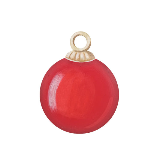 Red Ornament Magnet