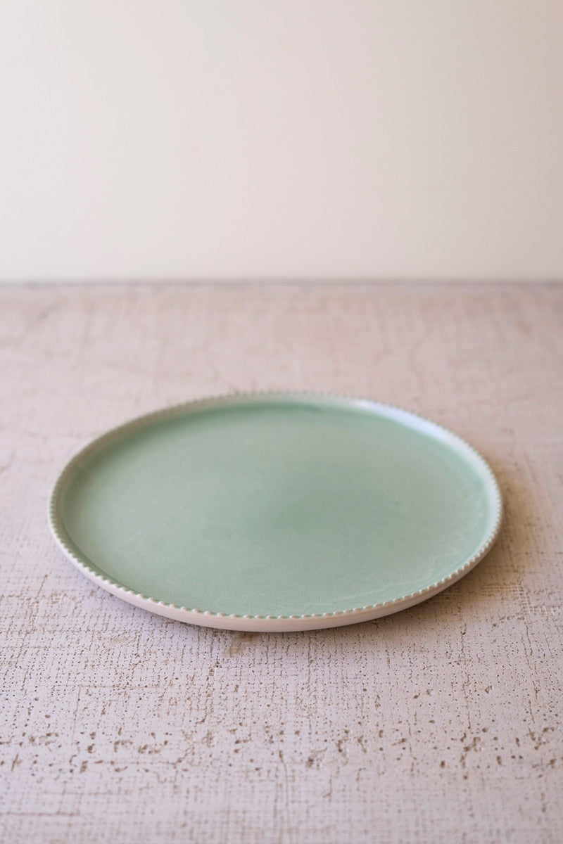 6 Sea Mist Ceramic Dinner Plate, Salad Plate, or Bowl