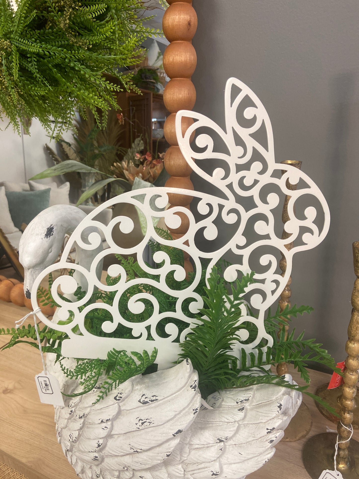 Metal Bunny on a Stake