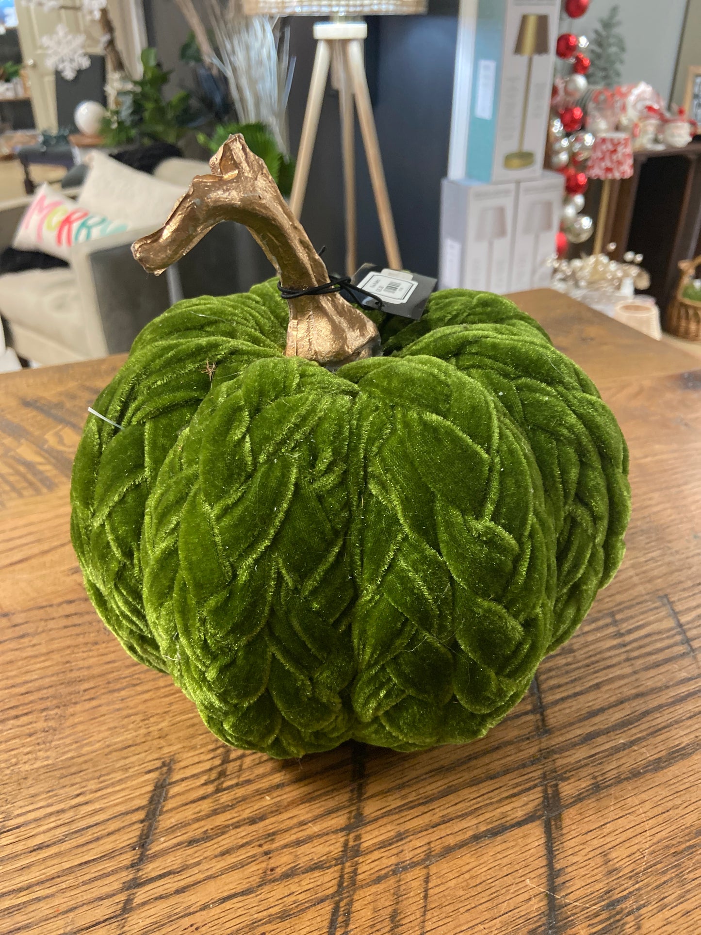 Green cloth pumpkin