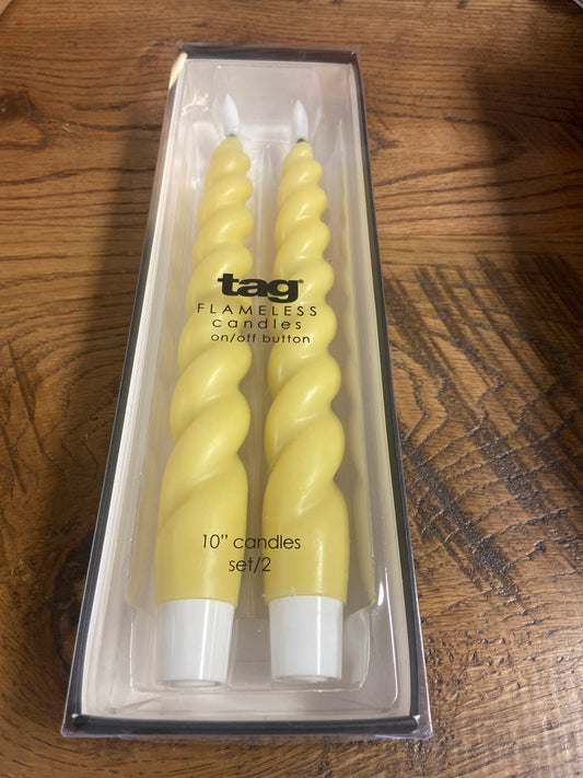 Spiral Led Taper Candles