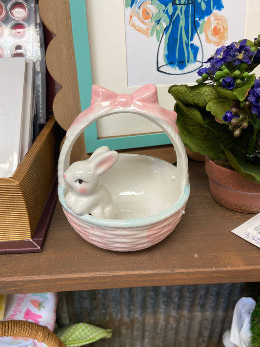 White Bunny Dish