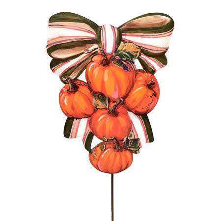 Modern Plaid Pumpkin Swag