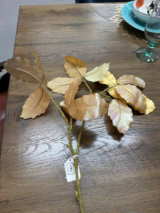 Glittery Leaf Stem
