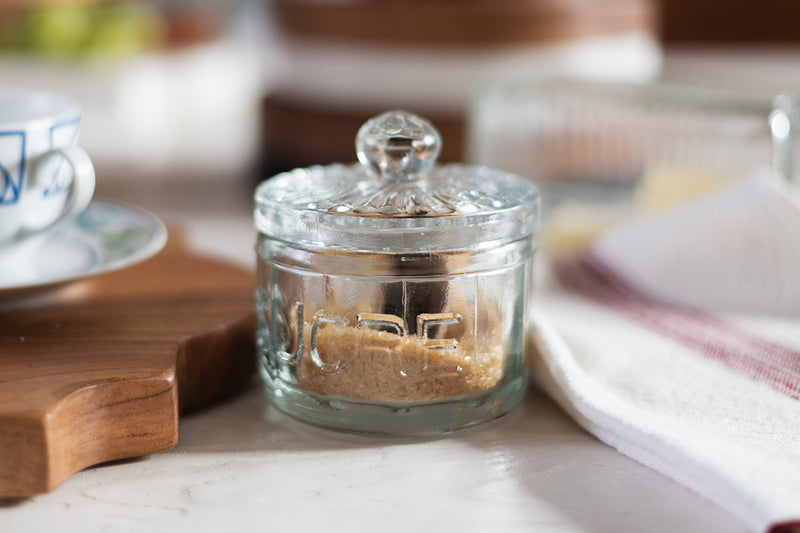 6 Bistro Glass Sugar Cellar