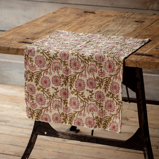 Clematic Botanical Print Cotton Dishtowel                (25)