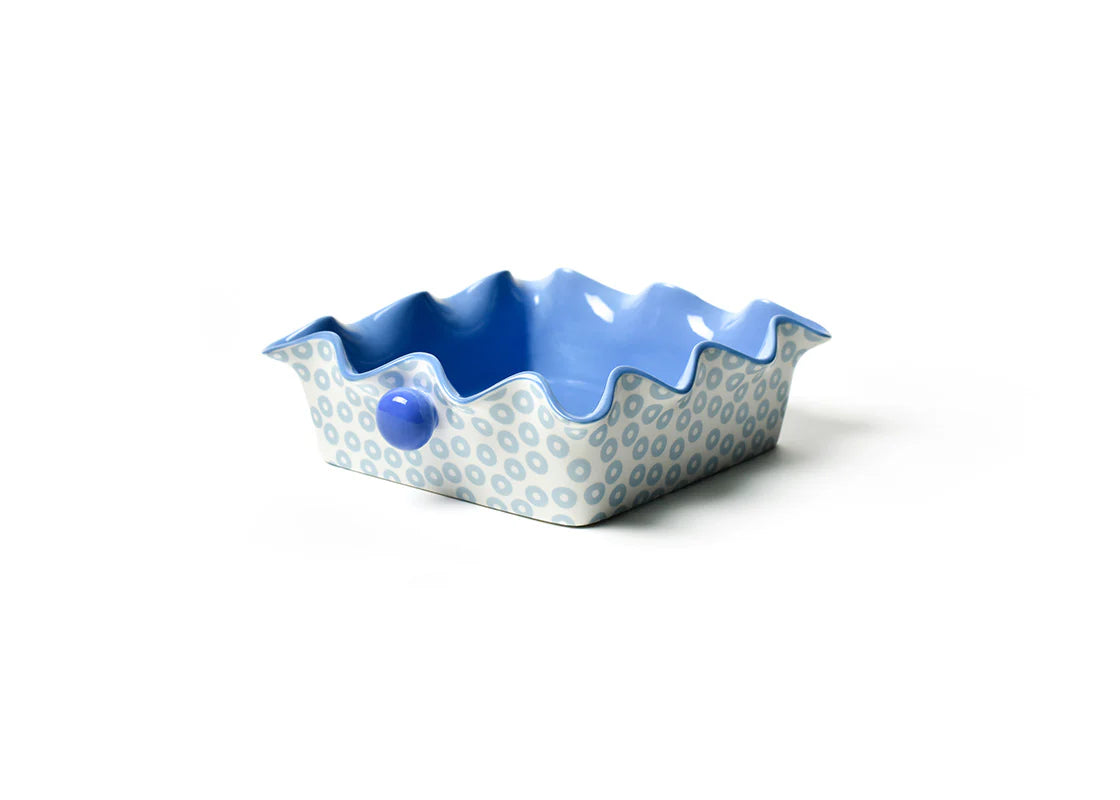 Iris Pip Square Ruffle Casserole Dish