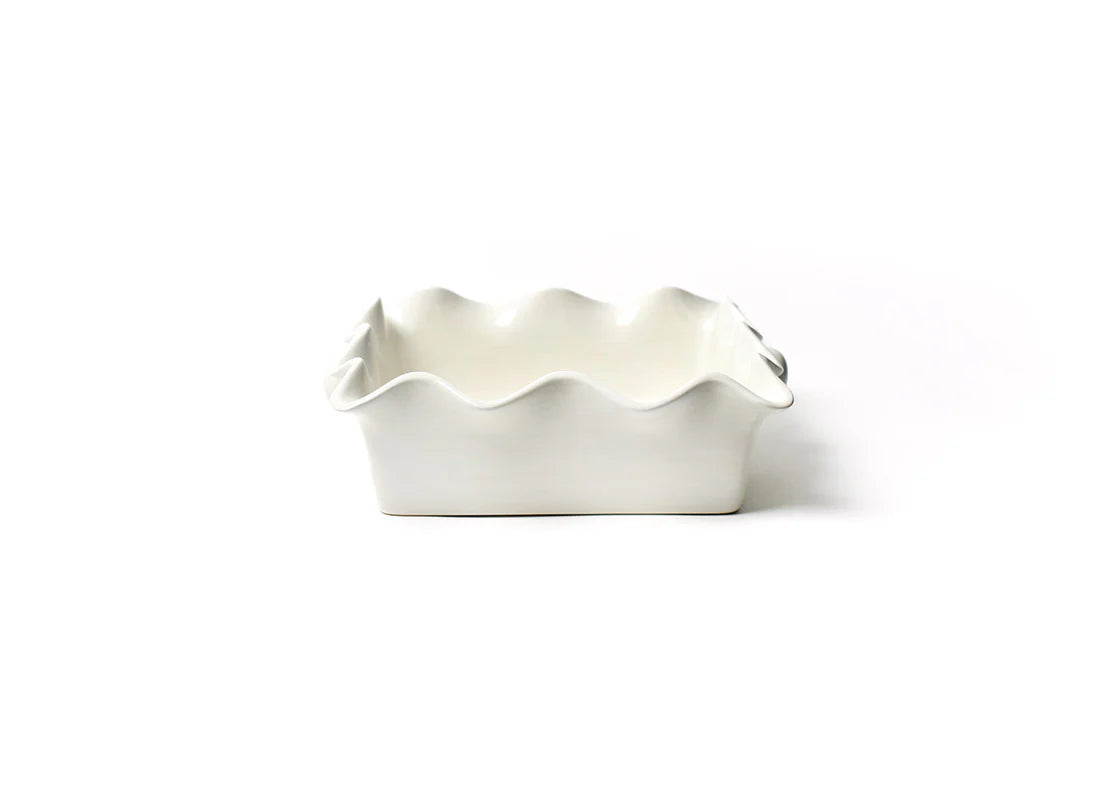 Signature White Ruffle Square Casserole Dish