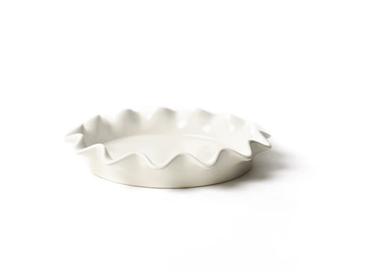 Signature White Ruffle 8 Pie Dish