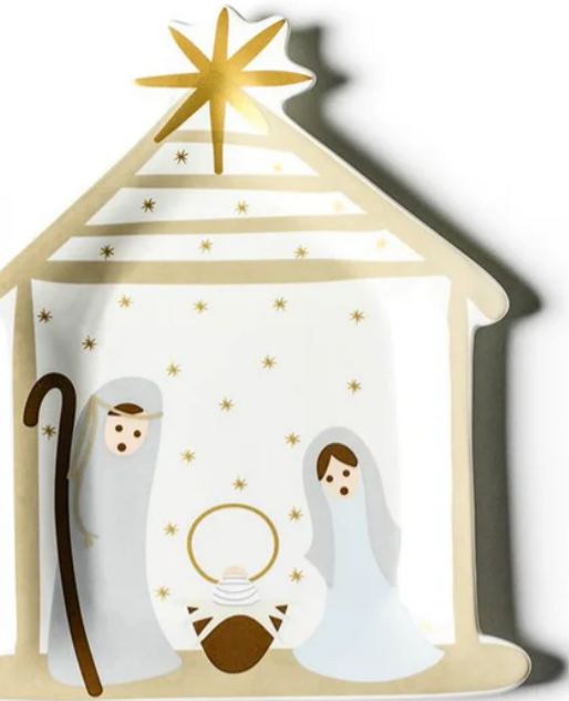 Nativity 12" Shaped Platter
