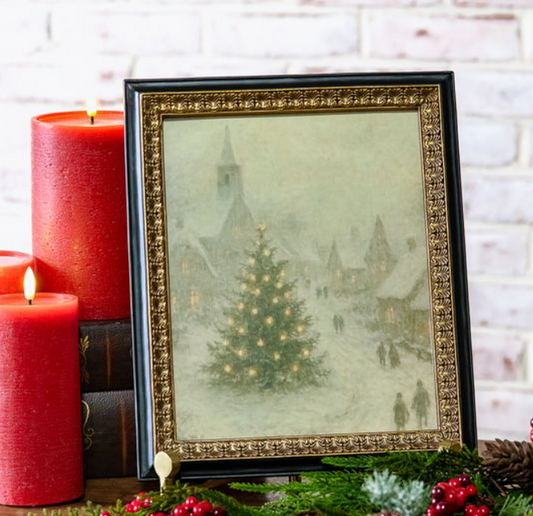8 X 10 Christmas Village Photo Frame