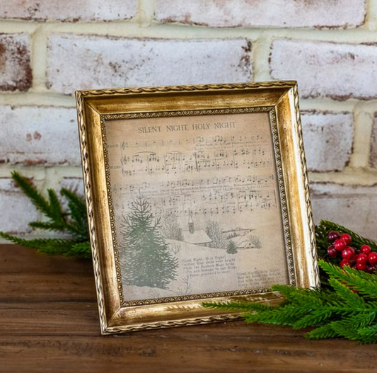 7" Antique Gold Music Sheet Frame