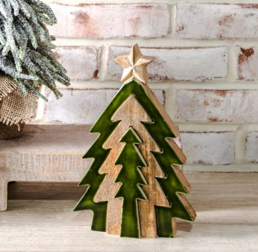 9.5 " Green 3D Cutout Trees
