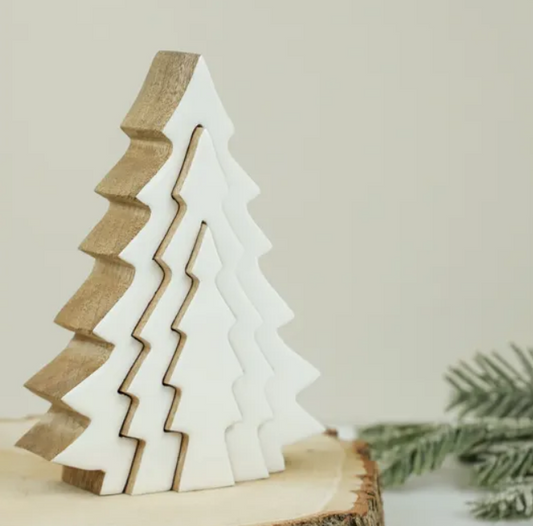 3D Wood Tree with 3 Inner Cut Trees