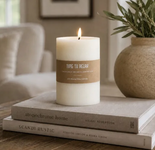 6" LED Pillar Candle