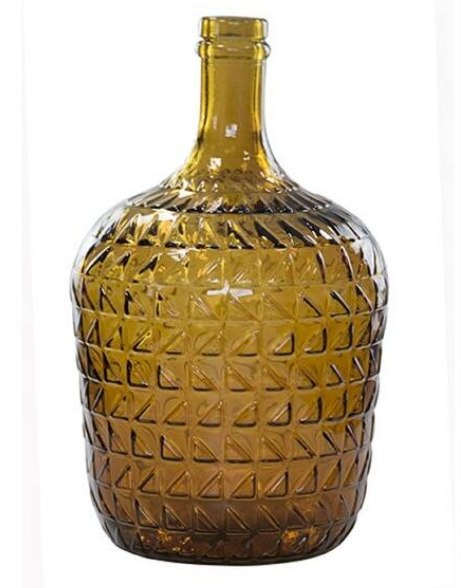 Topaz Relief Glass Carafe