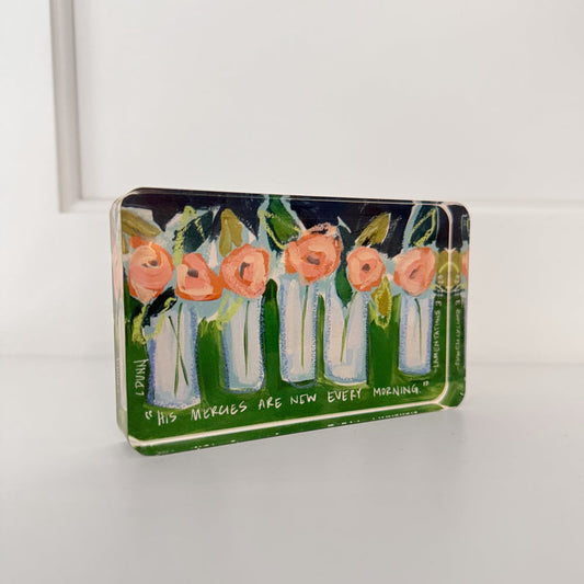 Lamentations Acrylic Scripture Block