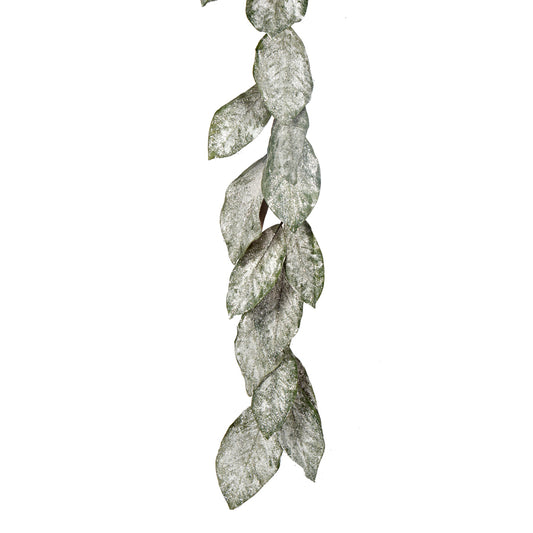5' Ice Magnolia Leaf Garland