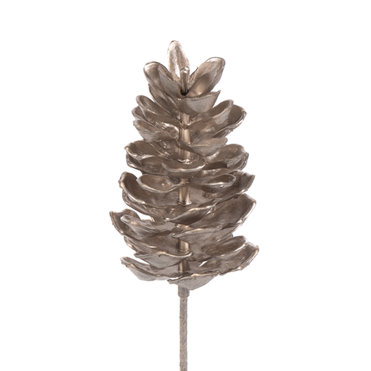 6" Pine Cone Pick Outdoor