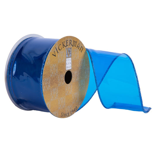 2.5" x 10 yards Blue Ribbon