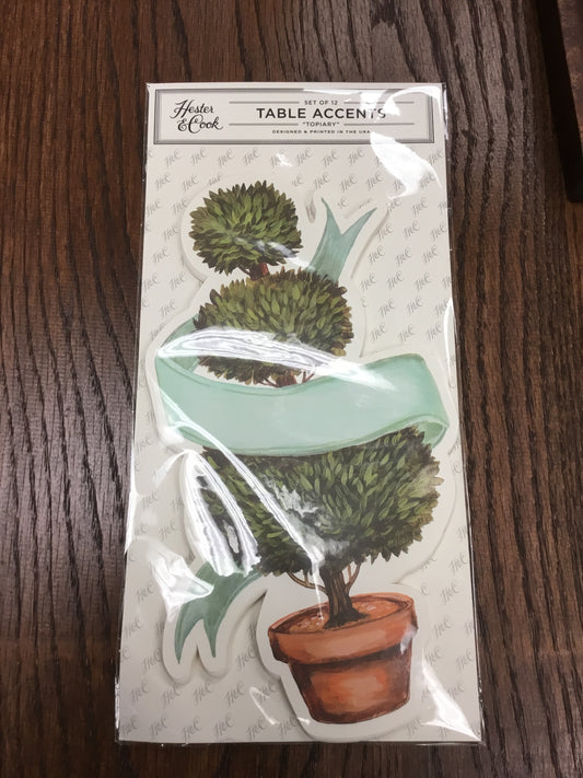 KP808EF-HC Topiary Table Accents 12 Count