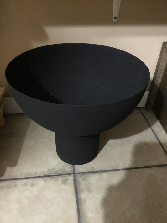 Bloom Black Metal Vase