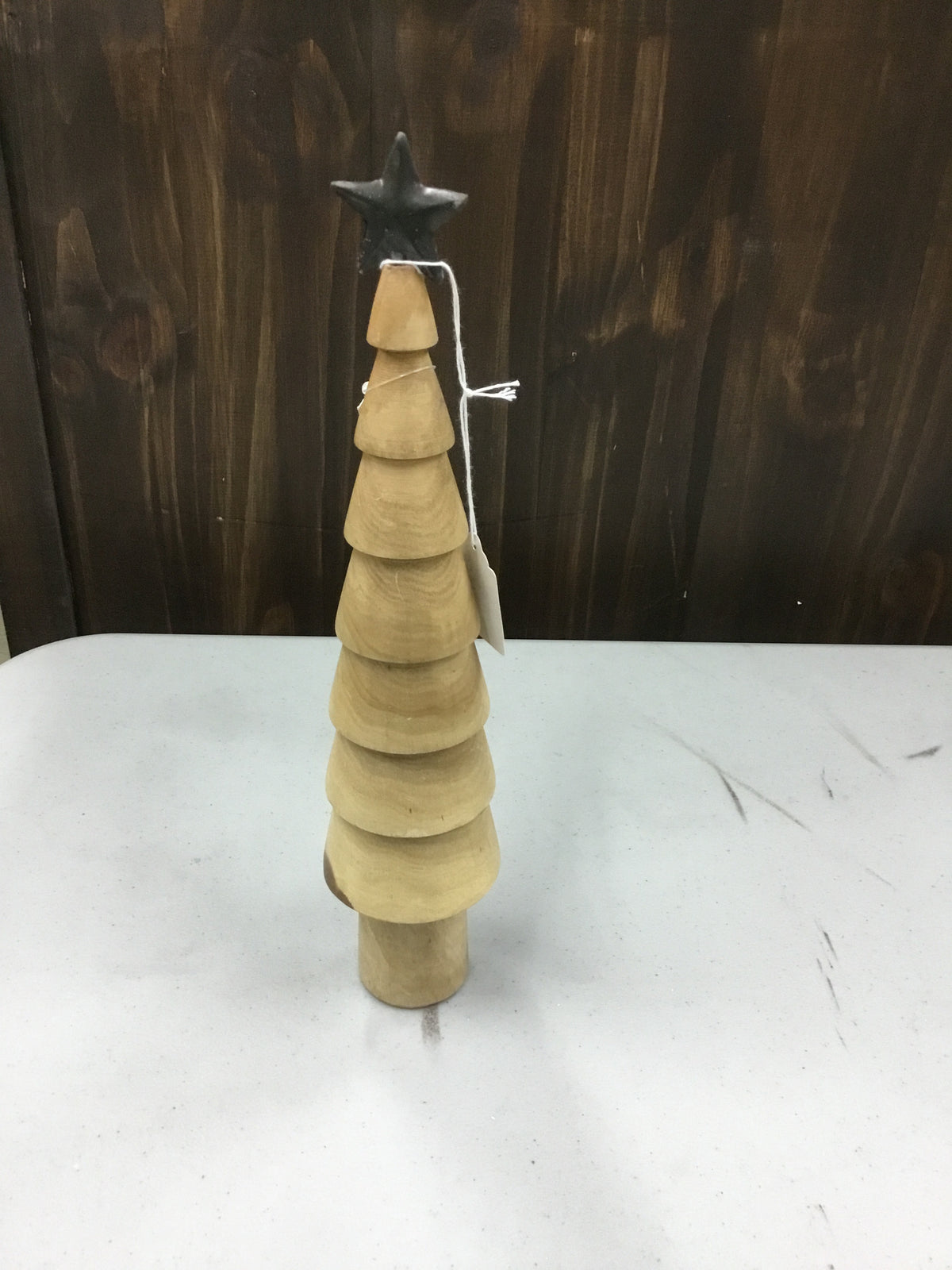 6 5574-0-HA Copenhagen Tree W Star Wood Large