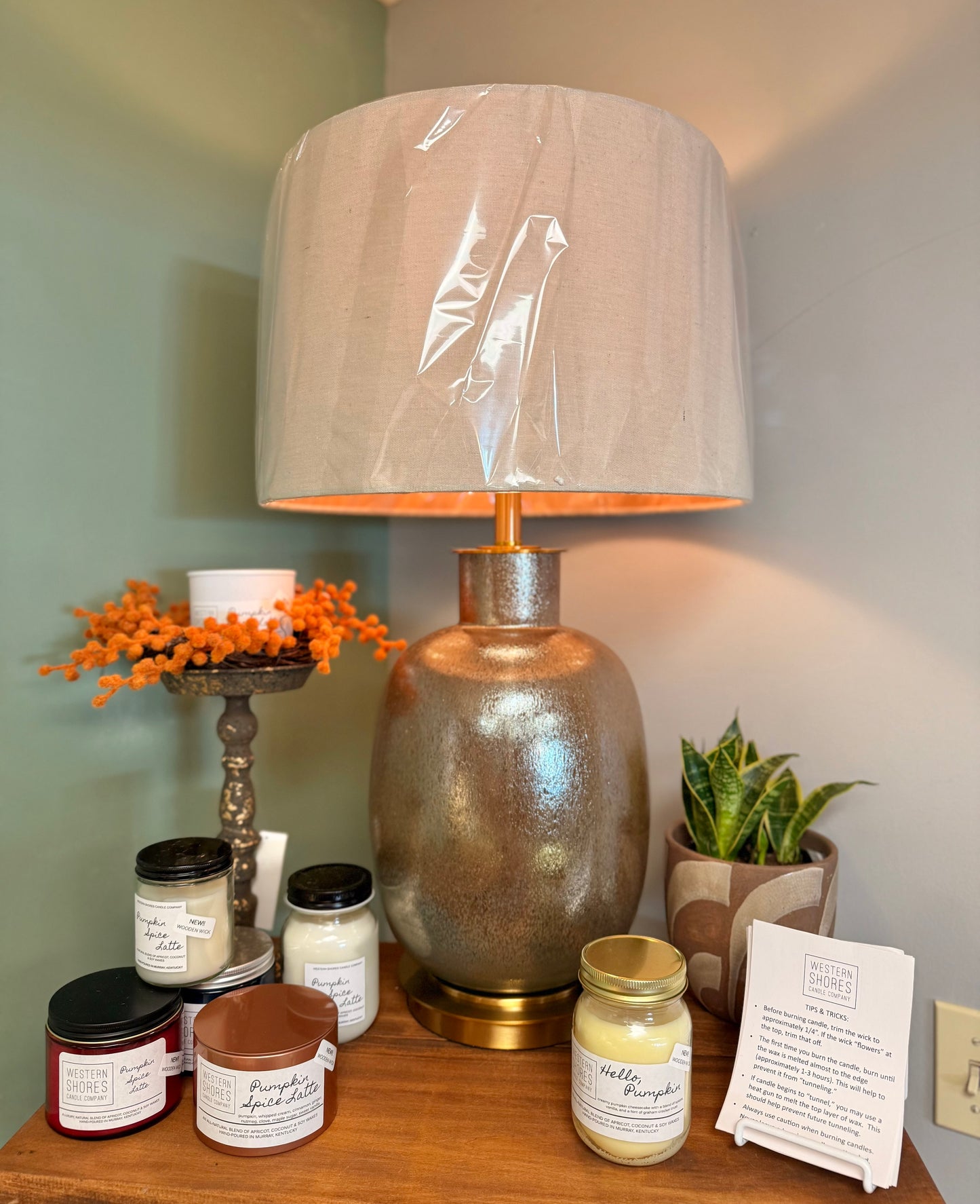 6 Charlotte Glass Table Lamp