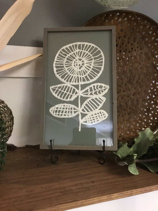 Df7350 MDF & Paulownia Wood Framed Wall Decor CC