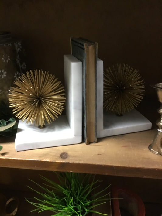 DGJ104-TC Gold Starburst Bookends