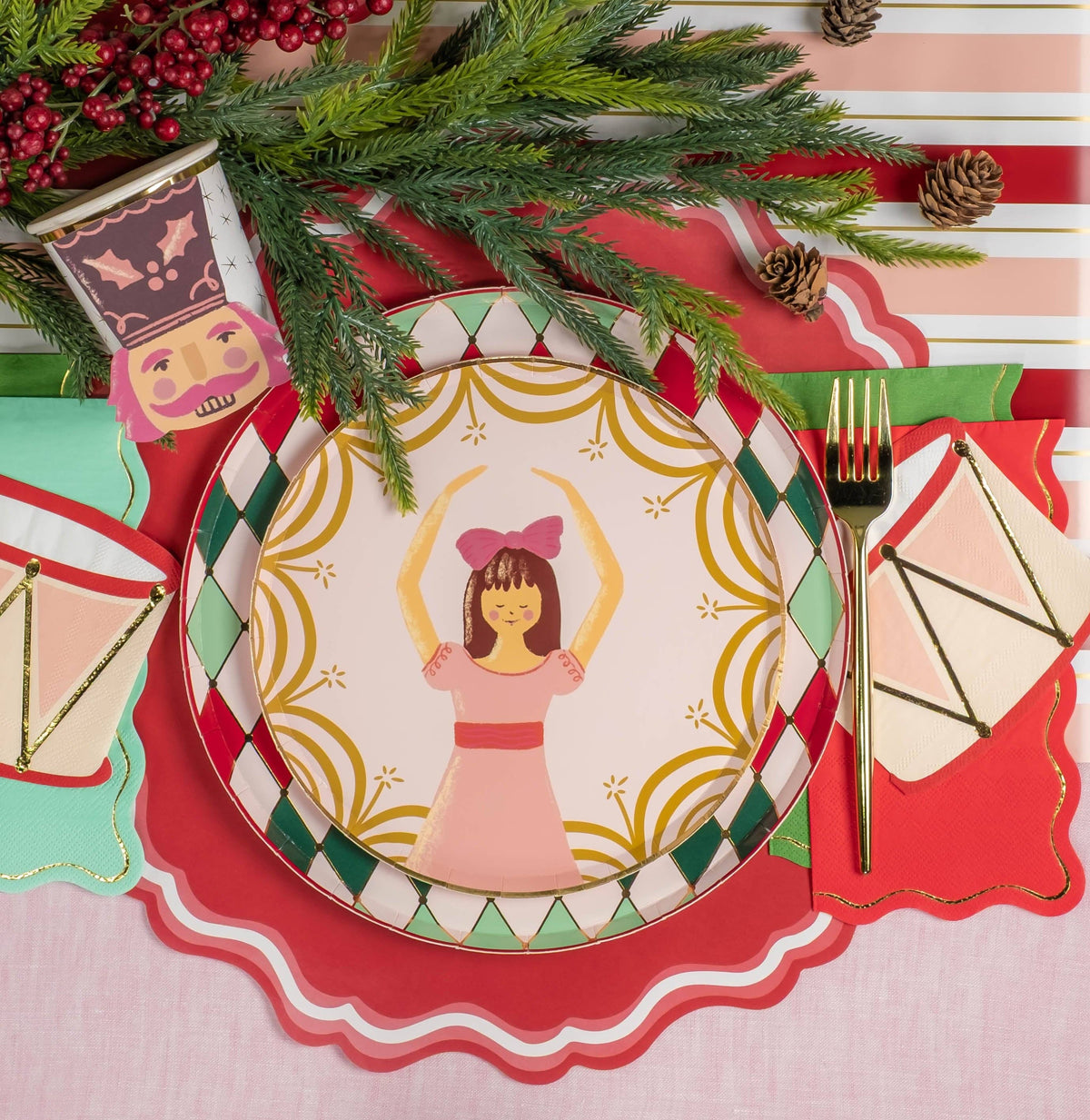 6 Nutcracker Dessert Plate