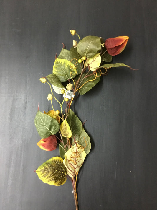40500A 43" Fall Chinese Lantern Berry Stem