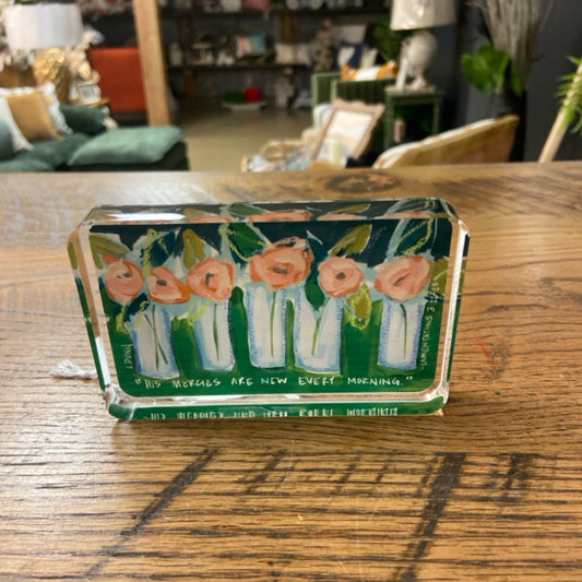 Lamentations acrylic scripture block
