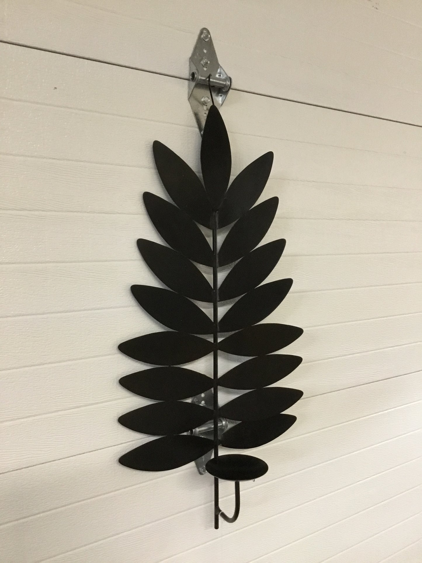 Ngn1493-Kal Iron Leaf Candle Sconce