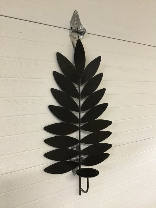 Ngn1493-Kal Iron Leaf Candle Sconce
