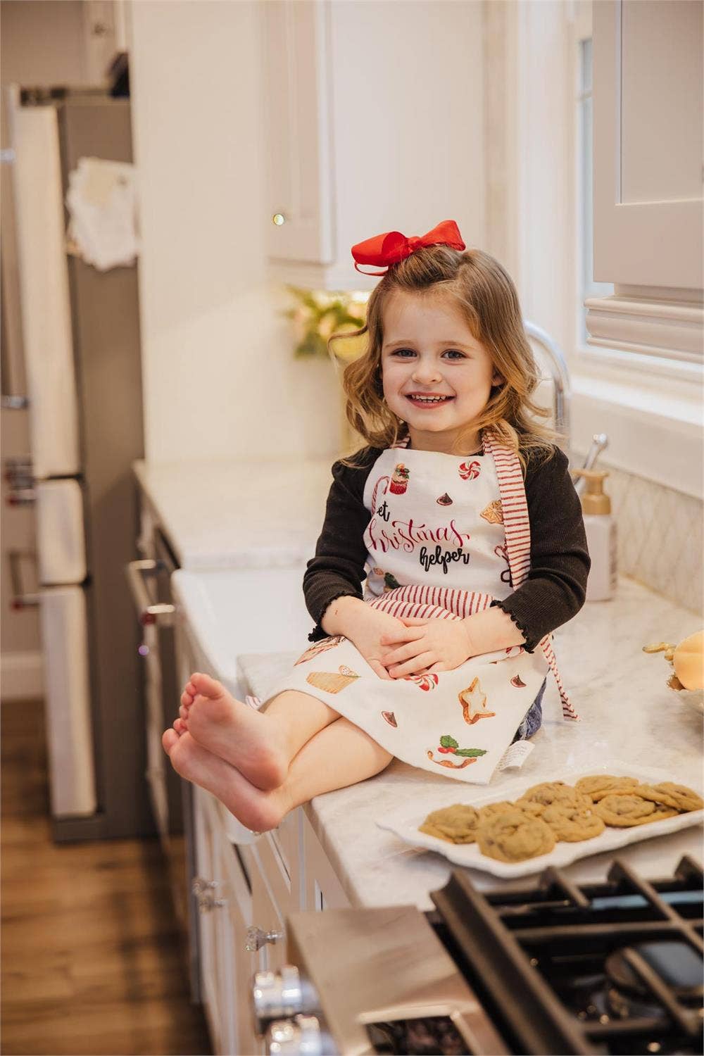6 Child's Apron And Mitt Set - Sweet Christmas