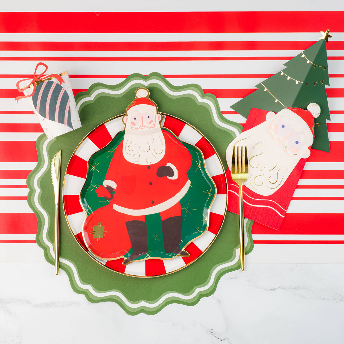 6 Christmas Cheer Paper Cups