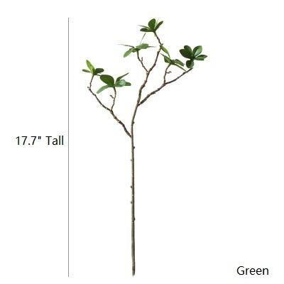 JH103 Artificial Plant Small Japanese Zen Leaf Stem 18" Tall